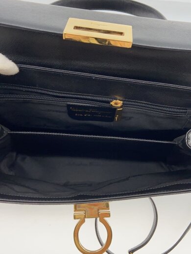 商品画像：ハンドバッグ/レザー/BLK/無地/DY-21 8791 6