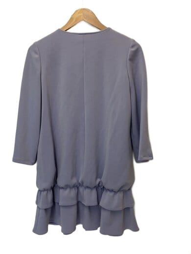 商品画像：7分袖ワンピース/36/ポリエステル/BLU/無地/5827010 2