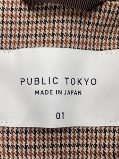 画像：PUBLIC TOKYOレーヨン混/コート/1/ポリエステル/CML/チェック/708358001//3