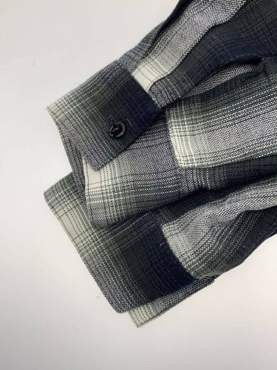 商品画像：長袖シャツ/M/コットン/BLK/チェック 5