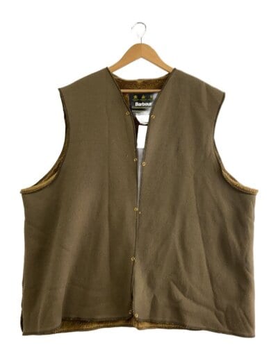 画像：BarbourACRYLIC LINING/旧3ワラント/ベスト/--/ウール/KHK/無地1