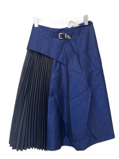 商品画像：TOGA PULLA Jacquard skirtスカート/36/ポリエステル/NVY/総柄/TP22-FG285 2