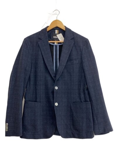 商品画像：テーラードジャケット/48/レーヨン/NVY/総柄/6028590 1