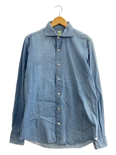 商品画像：シャンブレーシャツ/M/コットン/BLU/無地// 1