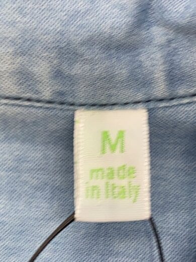 商品画像：シャンブレーシャツ/M/コットン/BLU/無地// 4