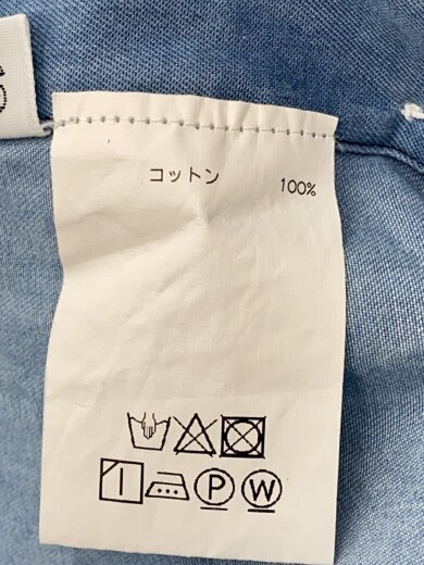 商品画像：シャンブレーシャツ/M/コットン/BLU/無地// 5