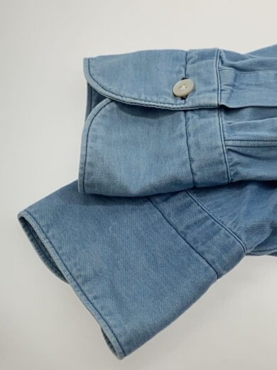 商品画像：シャンブレーシャツ/M/コットン/BLU/無地// 6