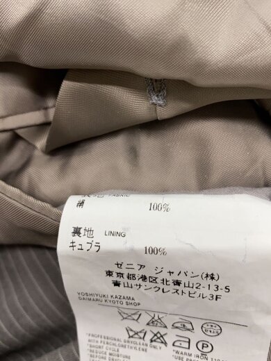 商品画像：PURESILK/シルク100/3B/ストライプ/テーラードジャケット/52/シルク/GRY 5