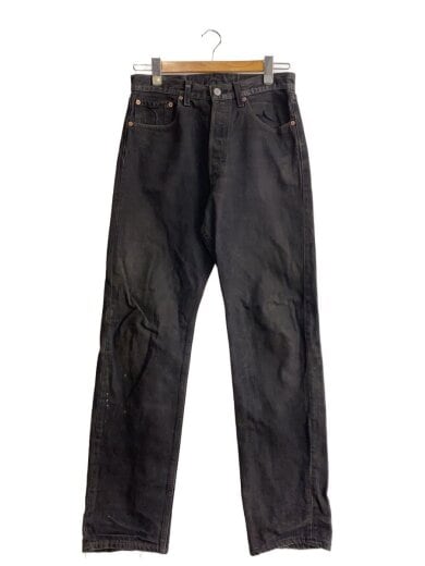 商品画像：90s/USA製/後染めブラック501/ボトム/31/コットン/BLK/無地/6501-0660 1