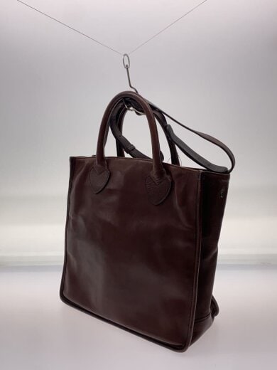 商品画像：トートバッグ/レザー/BRW/無地 2