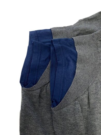 商品画像：KNIT LAYERED PULLOVER/38/コットン/GRY/300IS270-2501 5