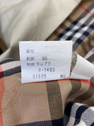 商品画像：白タグ/ノバチェック/ブルゾン/--/コットン/BEG/無地 4