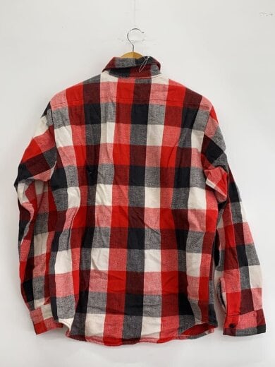 画像：FIVE BROTHERusa製/70-80s/三角タグ/長袖シャツ/M/ウール/RED/チェック2