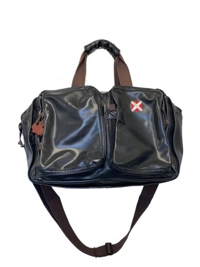 商品画像：overnight/トートバッグ/レザー/BLK/無地 1