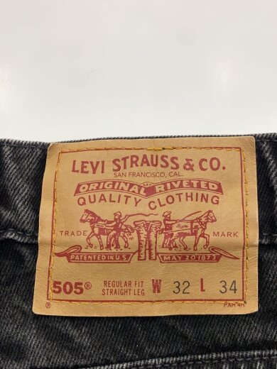 商品画像：90s/後染めusaボトム/32/デニム/BLK/無地/505// 4