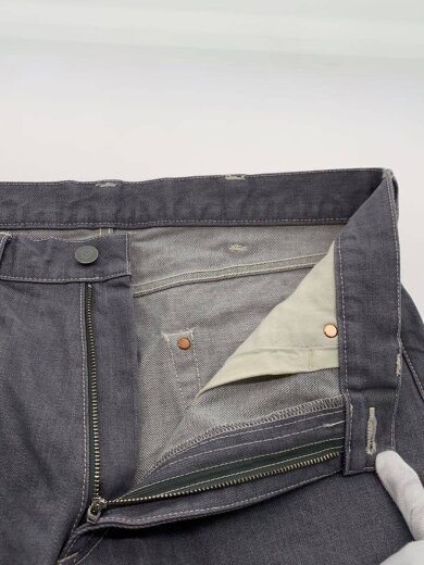 商品画像：砂浜デニム/ボトム/M/コットン/GRY/無地// 3