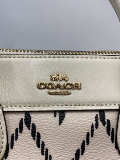 商品画像：ハンドバッグ/レザー/WHT/総柄/F49055 5