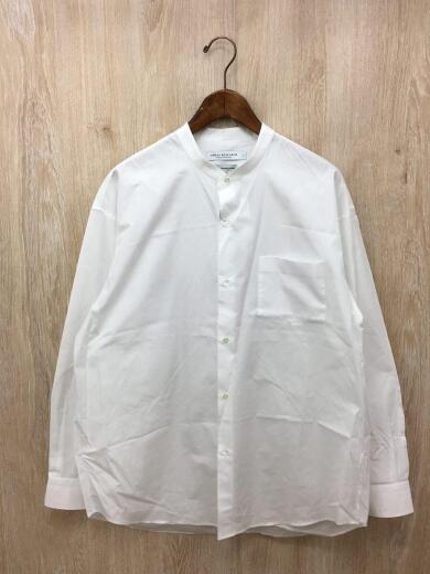 画像：URBAN RESEARCH × Thomas Masonトーマスメイソン バンドカラーオーバーシャツ/20AW/L/コットン/ホワイト/UR07-13M0041