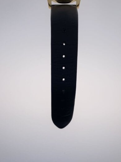 商品画像：クォーツ腕時計/アナログ/レザー/SLV/BLK/126.4 5