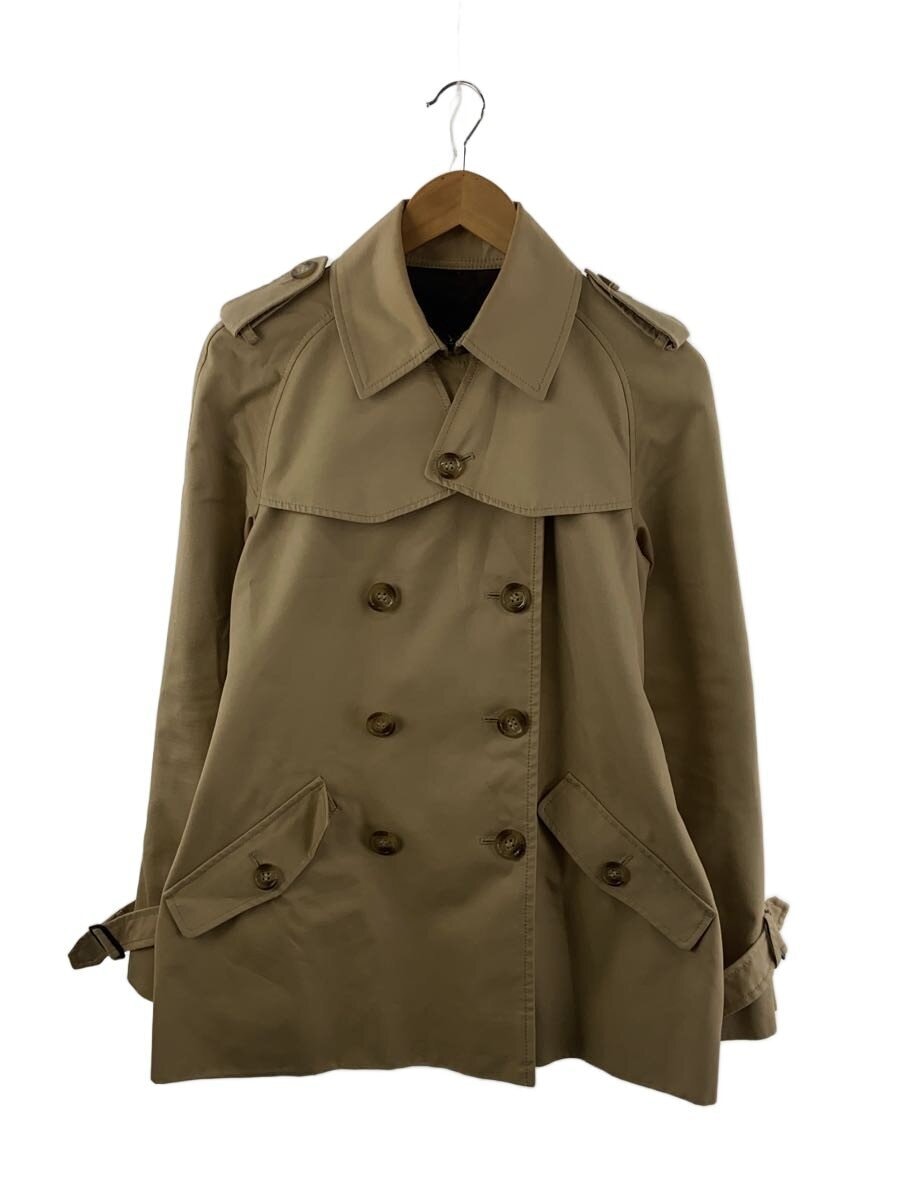 COACH / トレンチコート/S/コットン/CML/無地