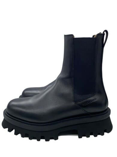 商品画像：サイドゴアブーツ/UK7.5/BLK/レザー 1