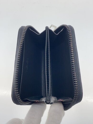 商品画像：タイガー/ラウンドジップ/財布/コインケース/カードケース/レザー/BLK/無地/メンズ 4