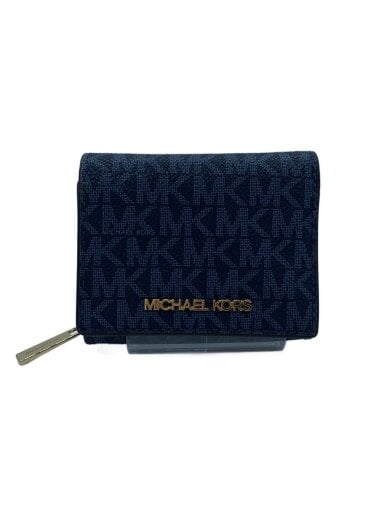 商品画像：3つ折り財布/レザー/NVY/モノグラム/メンズ/35F3GTVZ5B 1