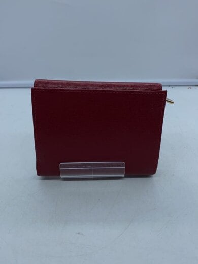 商品画像：3つ折り財布/--/RED/無地/レディース 2