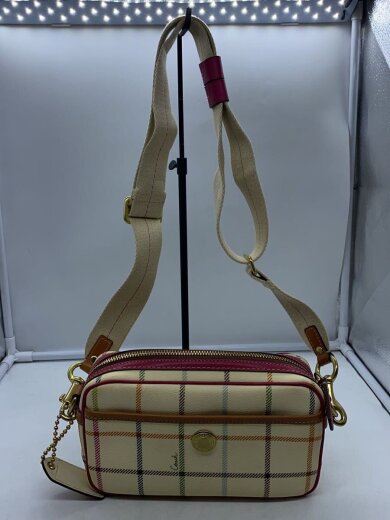 商品画像：ショルダーバッグ/PVC/IVO/チェック/12224 3