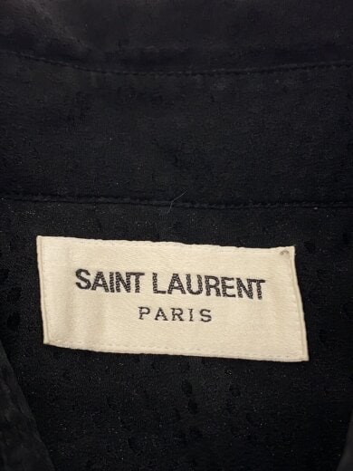 商品画像：長袖シャツ/36/シルク/BLK/総柄 3