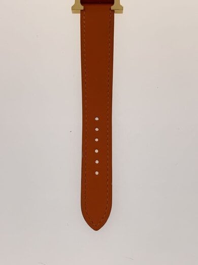 商品画像：クォーツ腕時計/アナログ/レザー/WHT/ORN 5