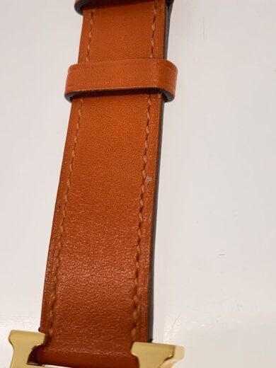 商品画像：クォーツ腕時計/アナログ/レザー/WHT/ORN 7