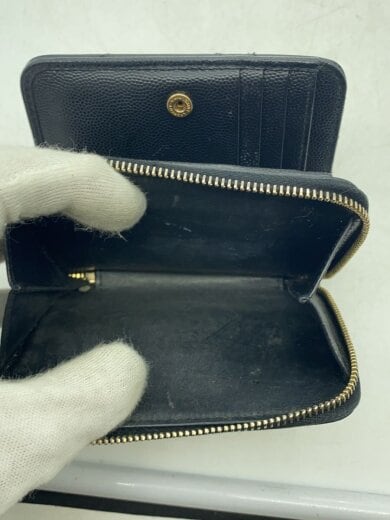商品画像：2つ折り財布/レザー/BLK/無地/レディース/GUE403723// 5