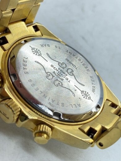 商品画像：腕時計/アナログ/BLK/GLD/TGM639 4