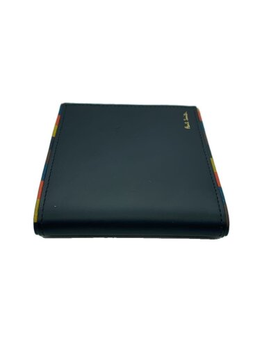 商品画像：2つ折り財布/レザー/BLK/メンズ 4