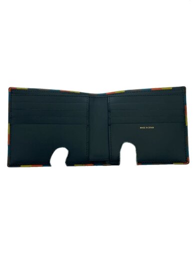 商品画像：2つ折り財布/レザー/BLK/メンズ 7