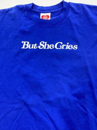 画像：Girls Don’t CryTシャツ/M/コットン/BLU/but she cries/半袖/トップス/ブルー/5
