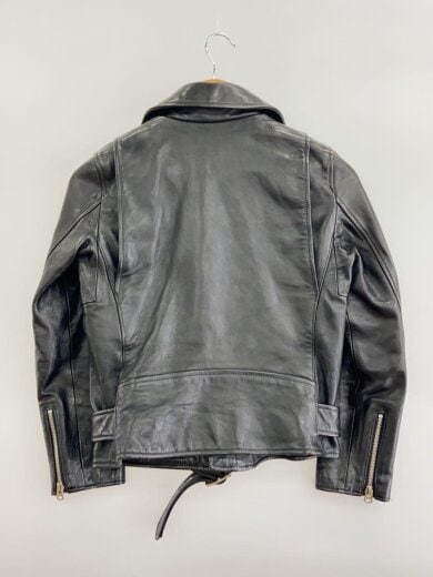 商品画像：ダブルライダースジャケット/--/羊革/BLK/無地/1000402411 2