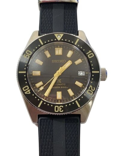 商品画像：自動巻腕時計/アナログ/ラバー/BLK/BLK/6r35-00p0/ブラック/ 1