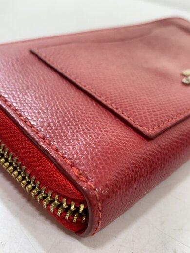 商品画像：長財布/レザー/RED/無地/レディース/レッド/赤/ 8