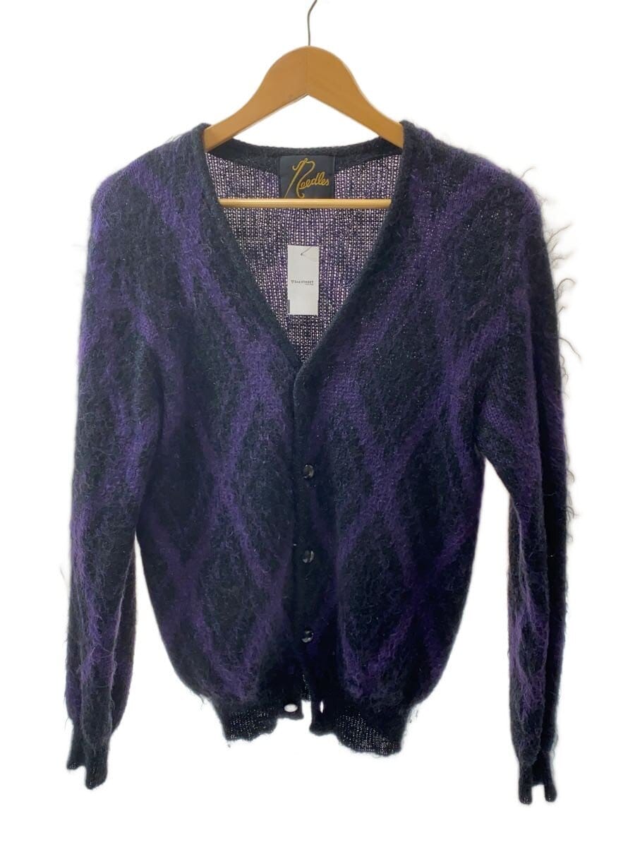 Needles / カーディガン(薄手)/S/モヘア/マルチカラー/紫/黒/ブラック/パープル