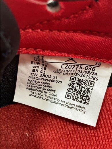 商品画像：エア ジョーダン 1 レトロ ロー OG/28cm/BLK/レザー/ブラック/ 5