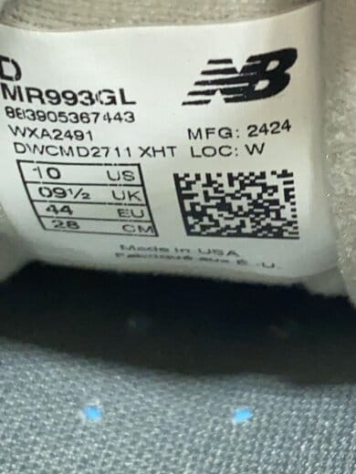 商品画像：ニューバランス/MR993/28cm/GRY/グレー/灰色/ 5