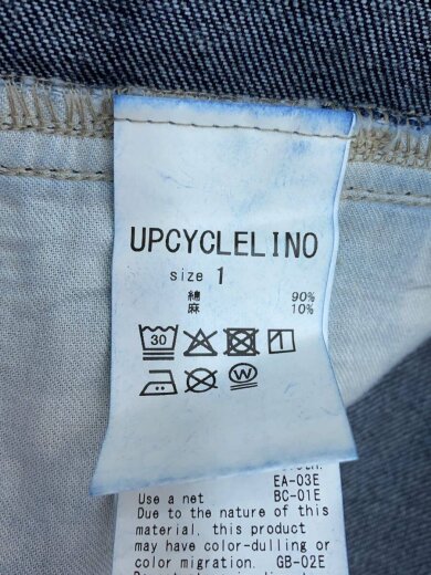 商品画像：UpcycleLino/オーバーオール/1/コットン/IDG/無地 4