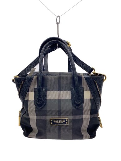 商品画像：ショルダーバッグ/レザー/BLK/チェック 1