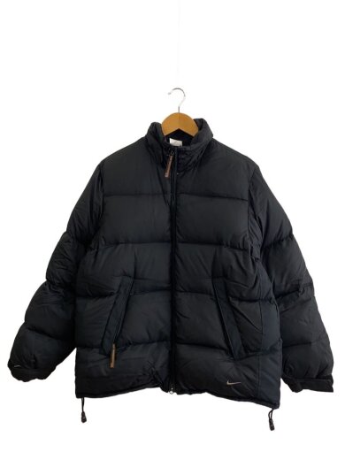 商品画像：状態考慮/襟元汚れ/ダウンジャケット/S/ポリエステル/BLK/無地/ 1