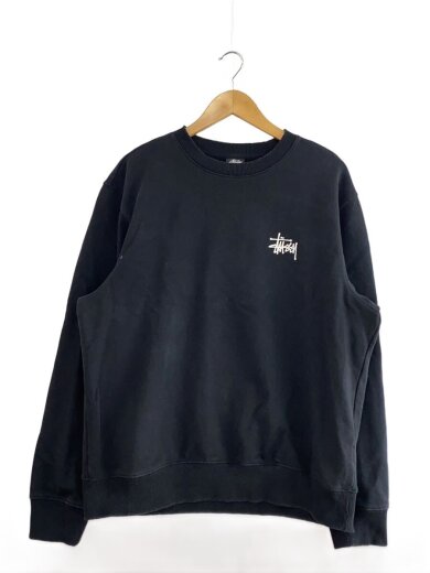 商品画像：スウェット/L/コットン/BLK/無地/ブラック黒/裏起毛// 1