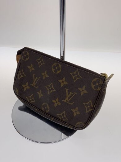 商品画像：1)ポシェット・アクセソワール_モノグラム・キャンバス/PVC/BRW/ブラウン 2