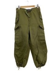 ストレートパンツ/S/コットン/GRN