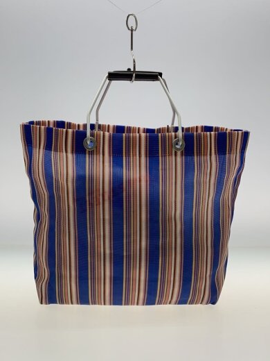 画像：MARNIバッグ/ポリエステル/マルチカラー/ストライプ/フラワーカフェ/カゴバッグ///3